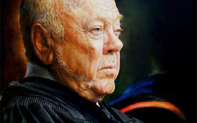 Rachel Hawkins conversation about James’  Don Tyson Portrait