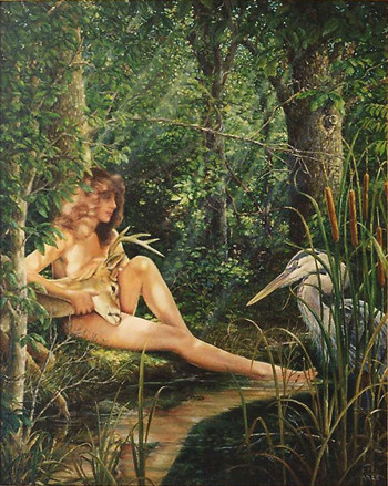 Dianna and the wounded Deer