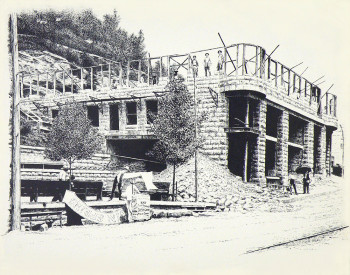 Construction of the Basin Park Hotel - 1903